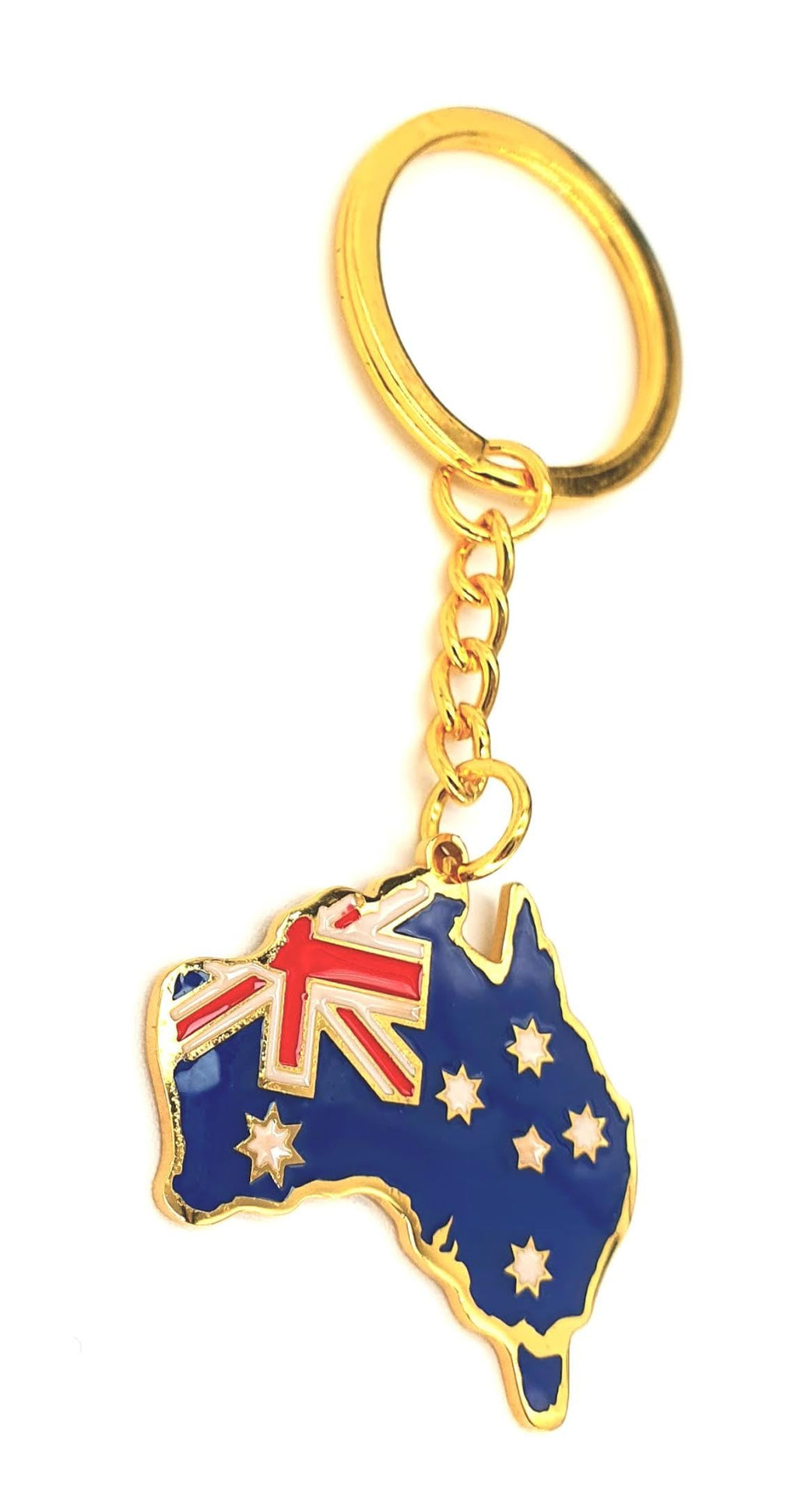 Australia Australian Gold Country Flag Key Ring Metal Enamel Keyring Oceania