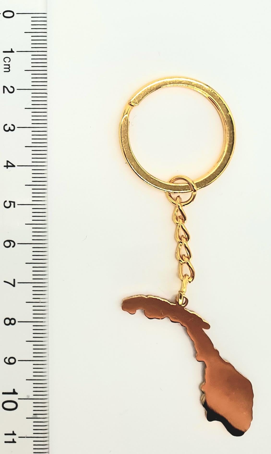 Norway Norwegian Map Outline Scandinavia Gold Country Flag Key Ring Chain Metal Enamel Keyring
