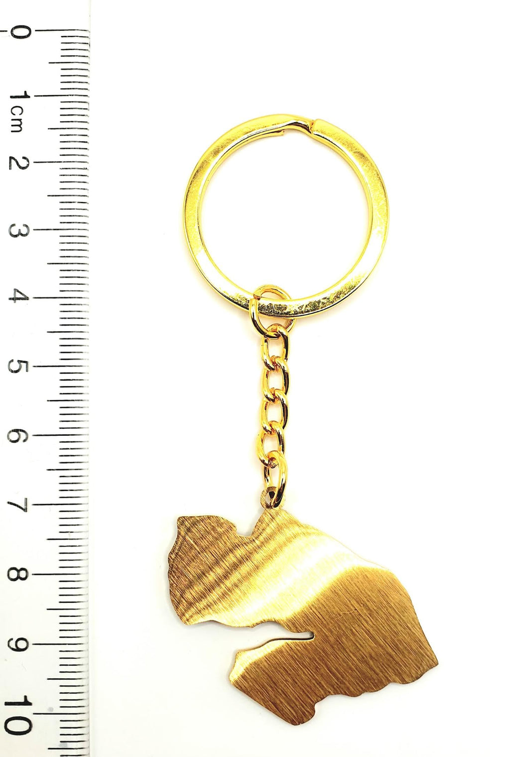 SNS Components Djibouti Horn of Africa Gold Key Ring Chain Country Flag Metal Enamel Keyring