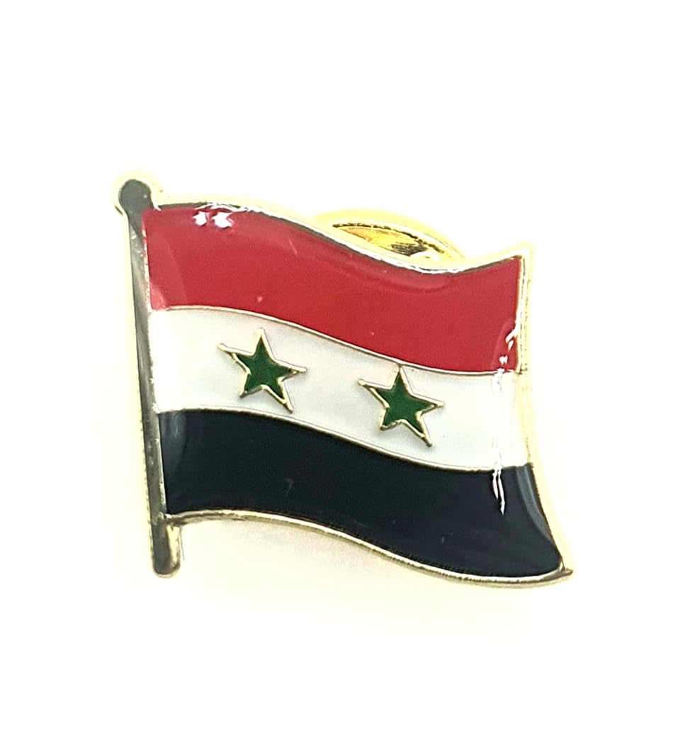 Syria Syrian Middle East Metal Country Flag Pin Badge