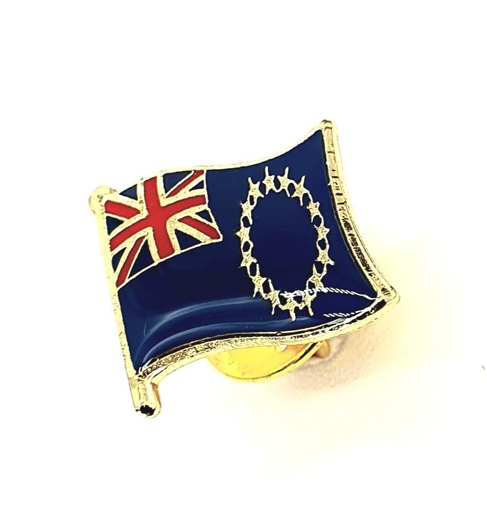 Cook Islands Pacific Metal Enamel Country Flag Pin Badge