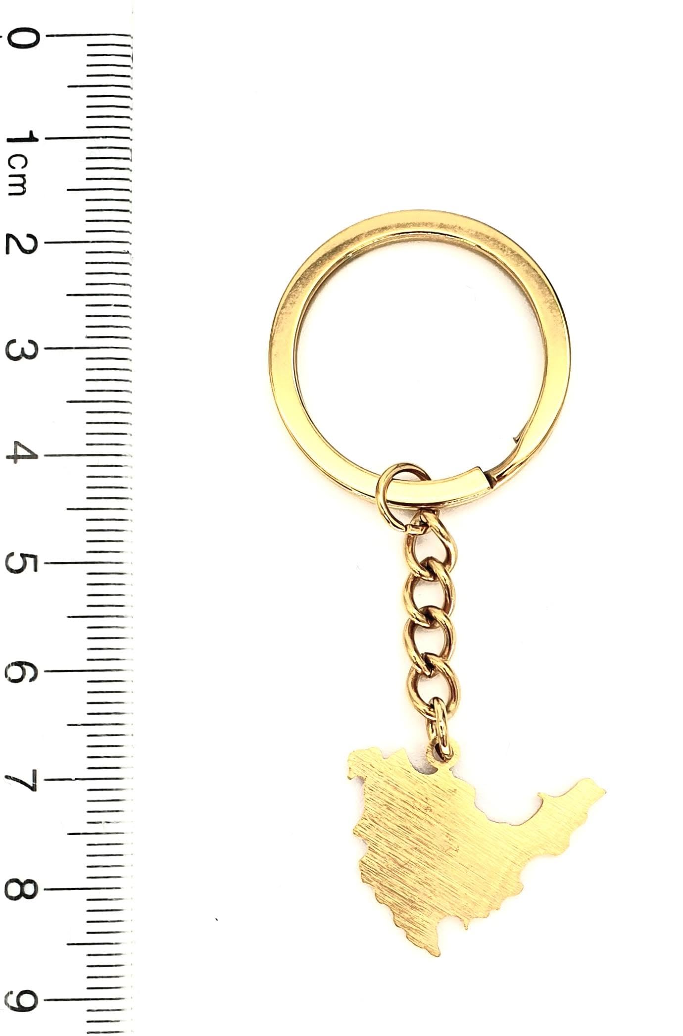 Saint Martin Sint Maarten Map Outline Caribbean Gold Country Flag Country Flag Key Ring Chain Metal Enamel Keyring
