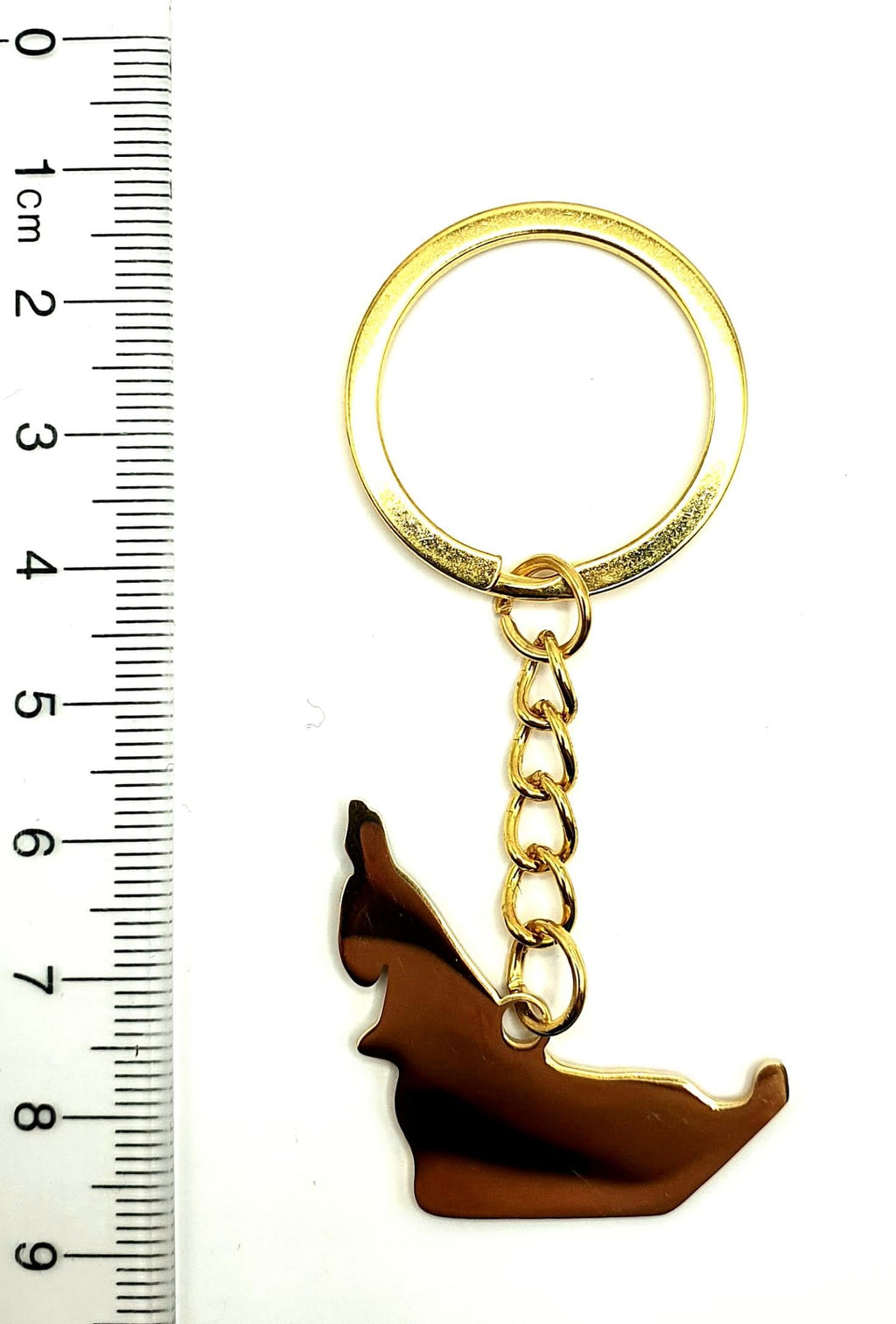 SNS Components United Arab Emirates UAE Middle East Emirati Dubai Gold Country Map Flag Key Ring Chain Metal Enamel Keyring