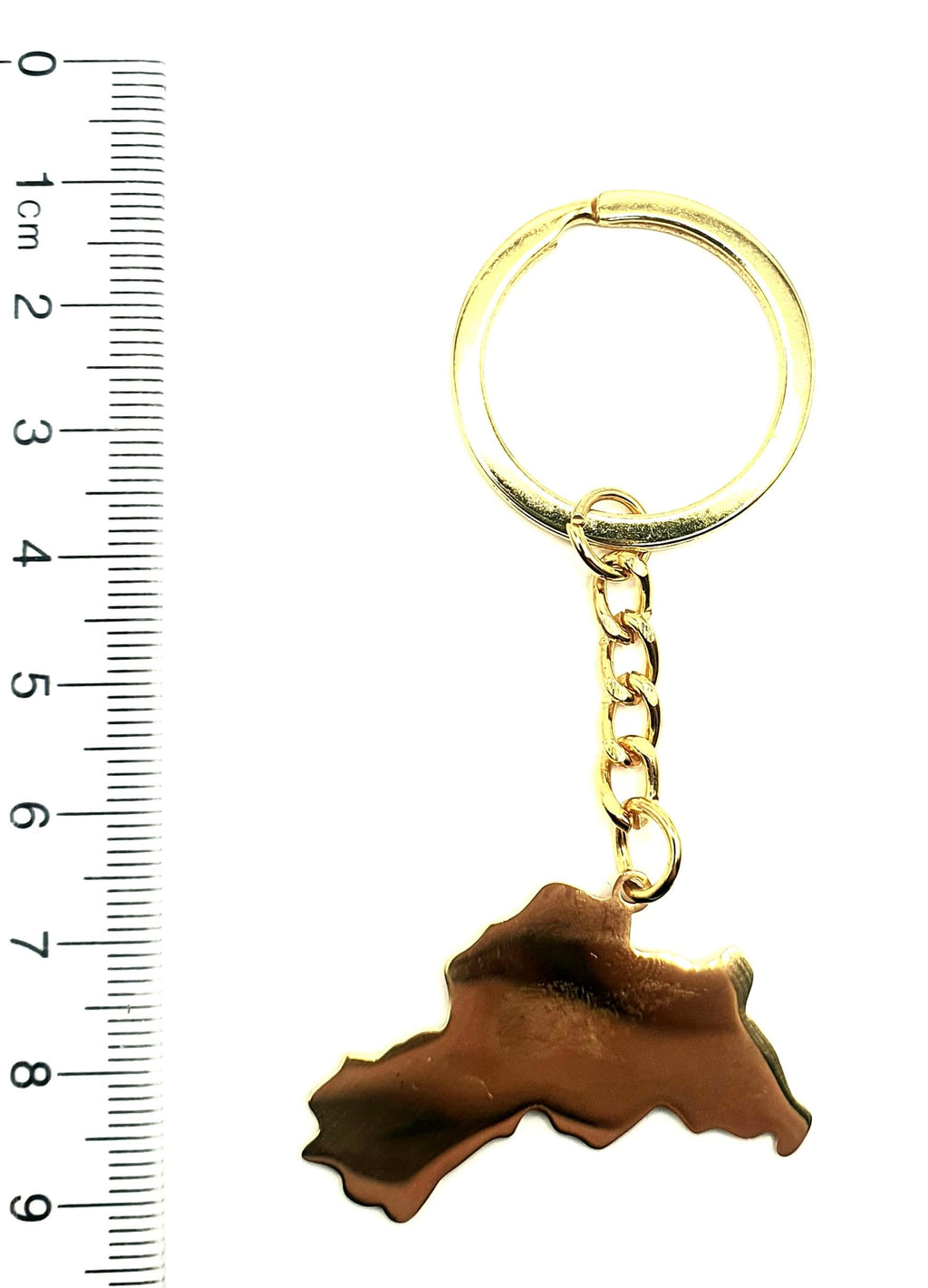 Kurdistan Kurds West Asia Middle East Gold Country Map Flag Key Ring Chain Metal Enamel Keyring