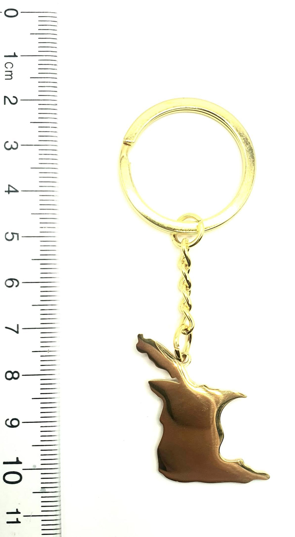SNS Components Trinidad and Tobago Caribbean Gold Key Ring Chain Country Flag Metal Enamel Keyring