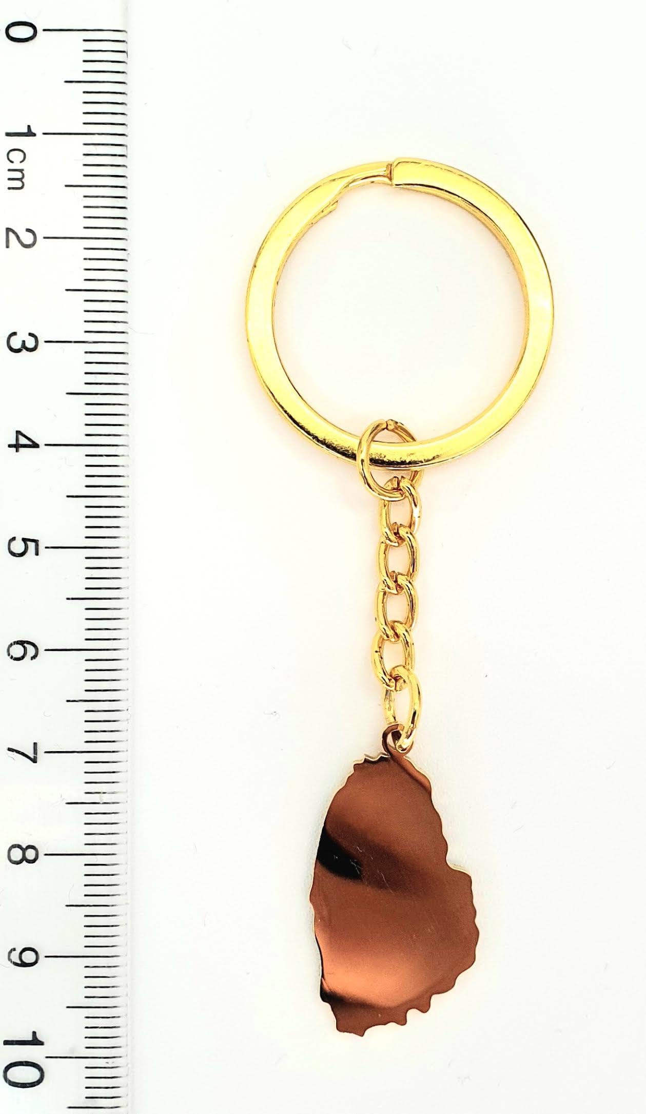 SNS Components St Vincent and the Grenadines Saint Caribbean Gold Country Flag Key Ring Chain Metal Enamel Keyring