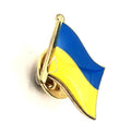 Ukraine Ukranian Metal Country Enamel Flag Pin Badge