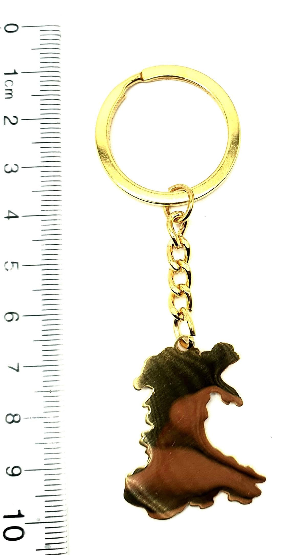 Wales Welsh Map Outline Cymru Red Dragon United Kingdom Gold Country Flag Key Ring Chain Metal Enamel Keyring
